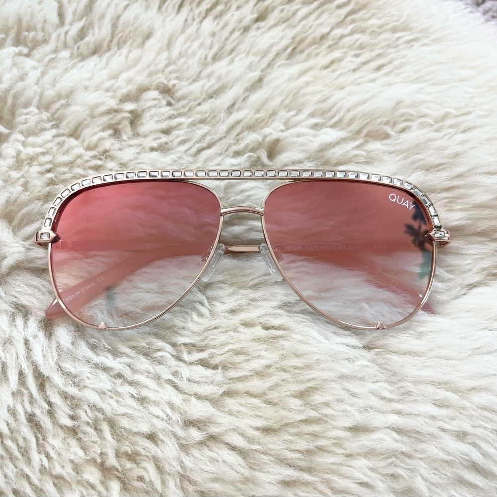 NWOT Quay Australia High Key Mini Bling Sunglasses